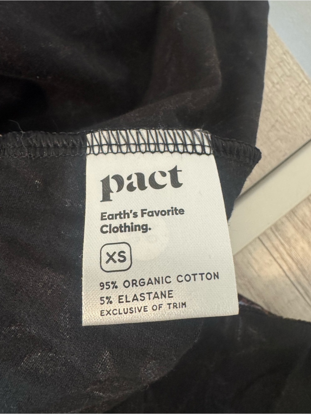 Pact Organic Cotton Fit & Flare Midi Dress Black Whimsical Floral Everyday XS - Picture 10 of 10